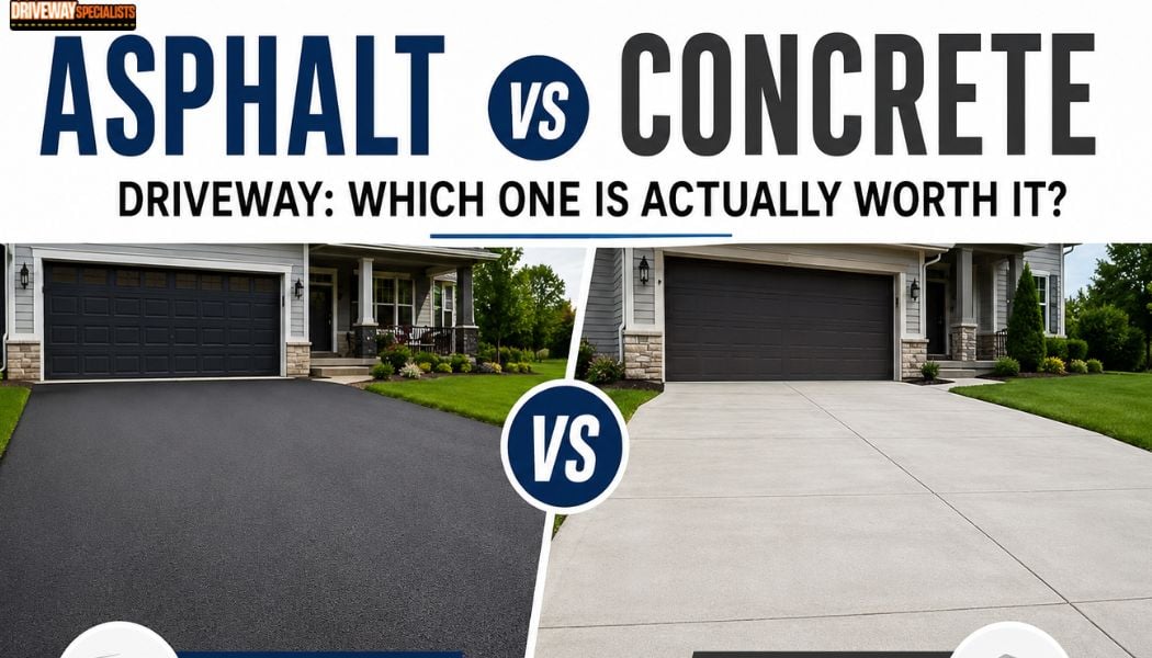 Asphalt vs Concrete Driveway: Which One Is Actually Worth It?